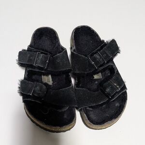 Kids Black Sandals
